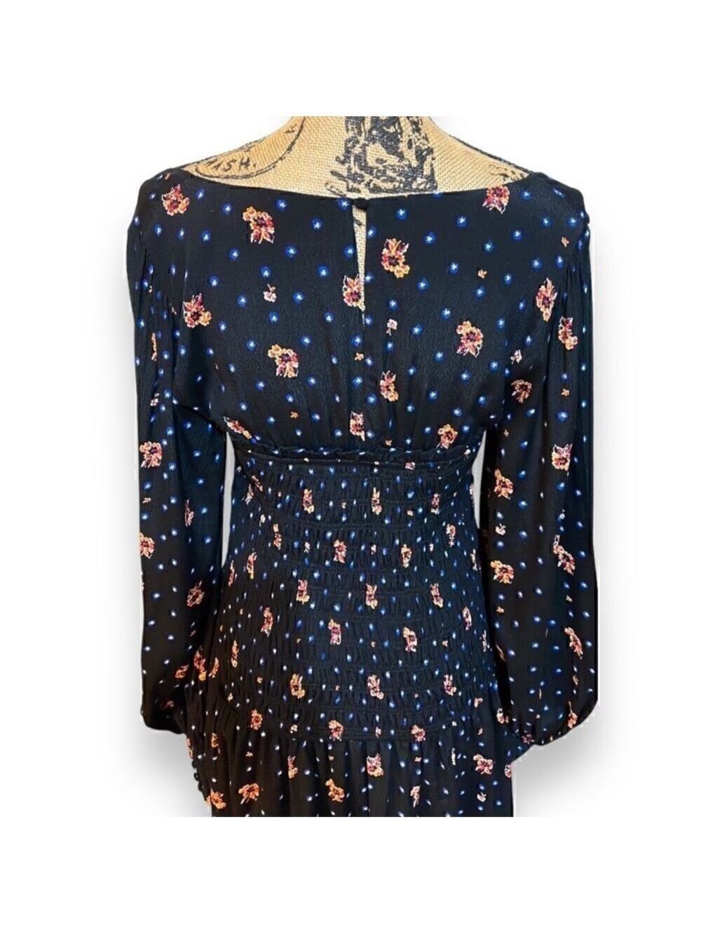 Free People Two Faces Print Mini Dress, Women’s Size XS, Ribbed, Lined - Picture 9 of 11